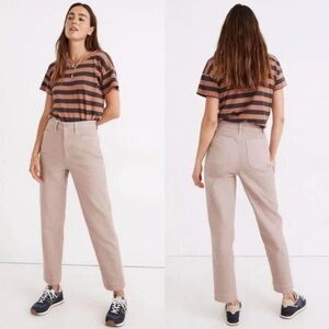 Madewell Slim Emmett Tapered Pants Vintage Petal